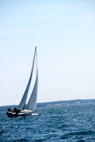 Heading out Hussey Sound