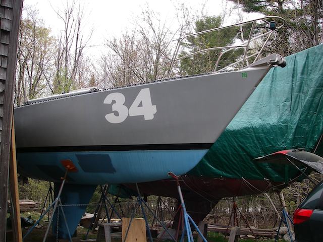 Race Number on Hull Topsides