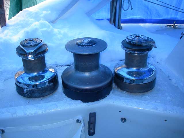 Barient 28ST winches compared to a Lewmar 55 three speed