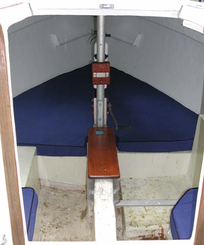 Interior through the companionway